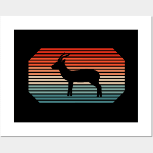 Retro Gazelle Wildlife Lover Africa Safari Print Posters and Art